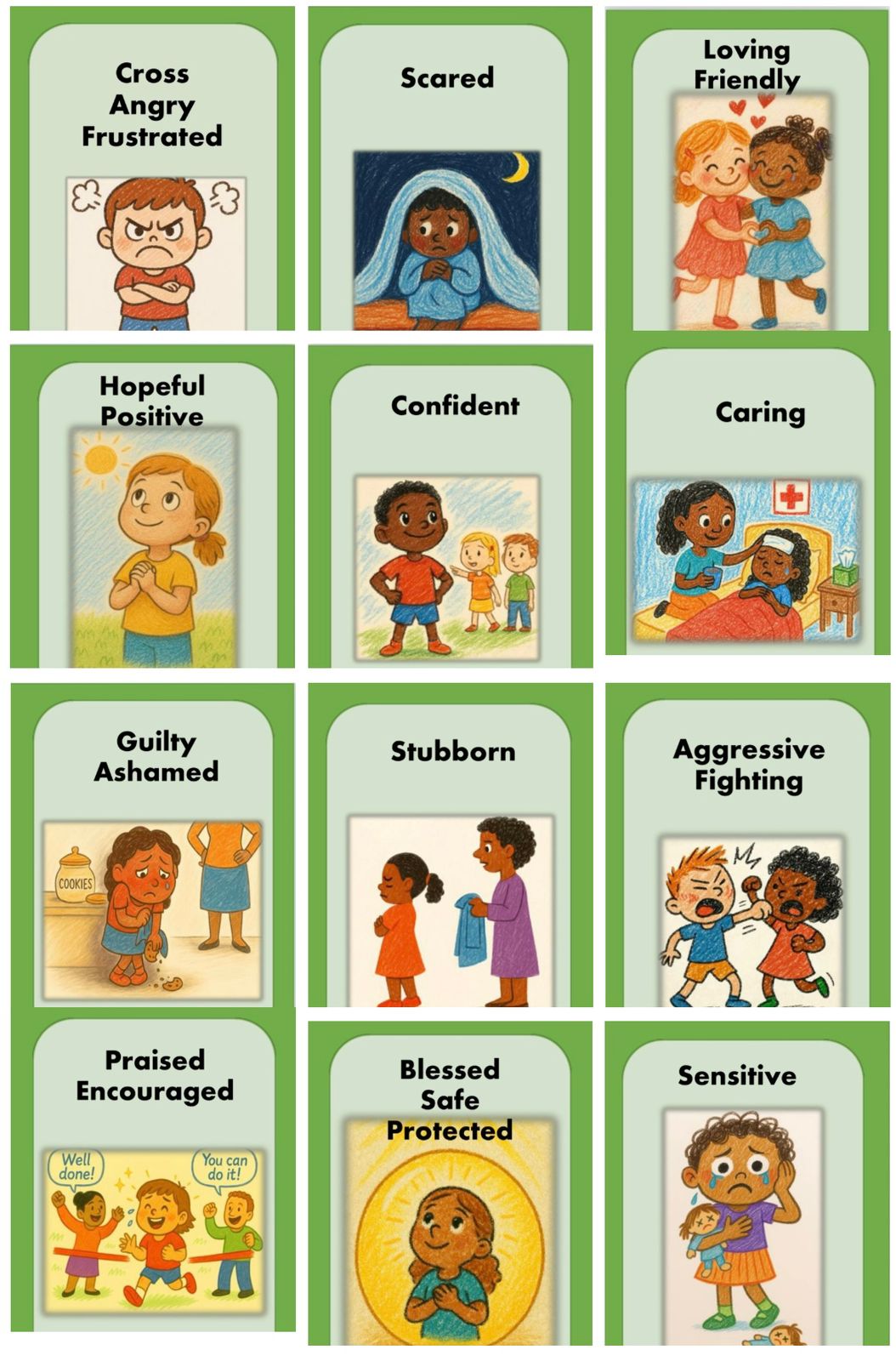 Emotion Cards for Kids